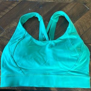 Teal lulu sports bra!